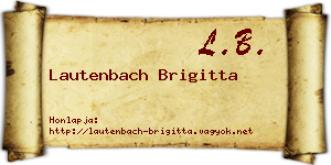 Lautenbach Brigitta névjegykártya