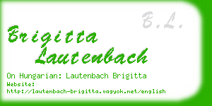 brigitta lautenbach business card